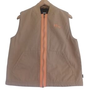 Vans Lizzie Armanto Vest Womens Medium Canvas Quilted Skater Grunge